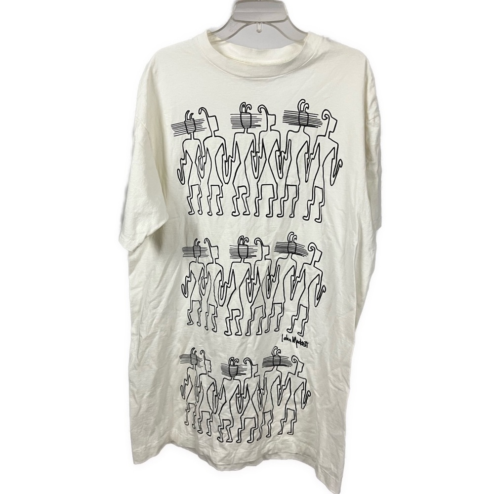 White Graphic Women’s Top